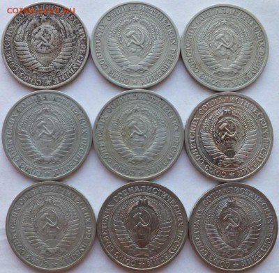Полный набор рублей СССР 1961 - 1991 м. л., г.г.,  оценка. - DSCF6457