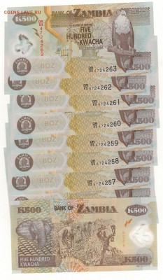 Замбия 500 квача 2011 (10шт) до 04.08.14 в 22.00мск (8890) - Изображение 006