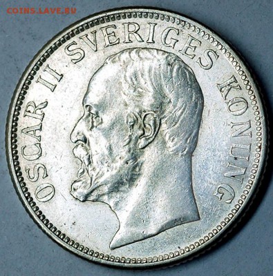 Швеция_2 кроны 1906. Серебро; до 31.07_22.06мск - 6949