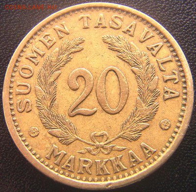 Финляндия_20 марок 1936. Редкая монета; до 31.07_22.38мск - 8046