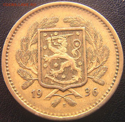 Финляндия_20 марок 1936. Редкая монета; до 31.07_22.38мск - 8047