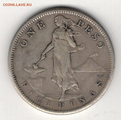 Ag Филиппины песо 1907 до 04.08.14 в 22ч (9491) - 5-фил1п1