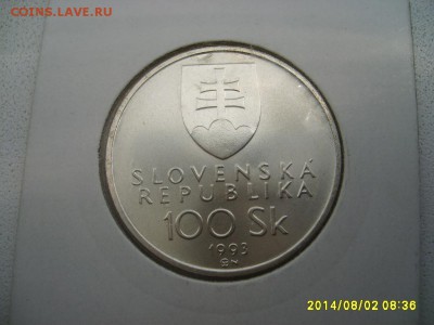 СЛОВАКИЯ,100 крон 1993г(Unc,холдер)!до 4.08.2014 - S6001371.JPG