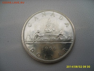 КАНАДА,1 доллар 1966г(КАНОЭ,вес 23,33г,ag 0,800)!до4.08.2014 - S6001335.JPG