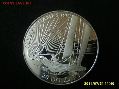 КИРИБАТИ,20 долларов 1992г(Олимпиада,серебро)!до 4.08. - S6001233.JPG