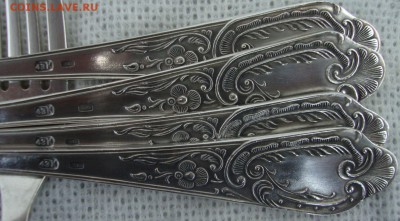 Вилки, серебро 875 проба,6 штук, новые - P3