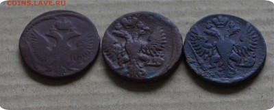 Денга 1753г. Интересный брак+Денга 1745, 1750(2шт.) смещение - DSC_1574.JPG