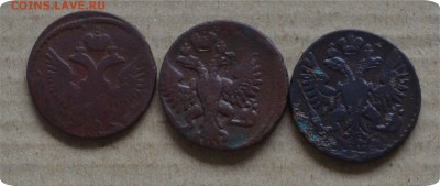 Денга 1753г. Интересный брак+Денга 1745, 1750(2шт.) смещение - DSC_1569.JPG