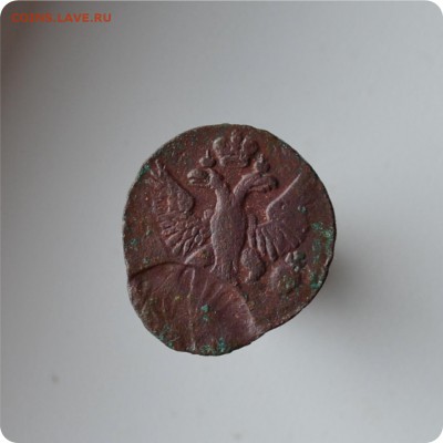 Денга 1753г. Интересный брак+Денга 1745, 1750(2шт.) смещение - DSC_1514.JPG