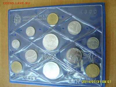 ИТАЛИЯ,комплект из 10 мон.+жетон 1980г(вкл. 500 лир Ag)!4.08 - S6001228.JPG