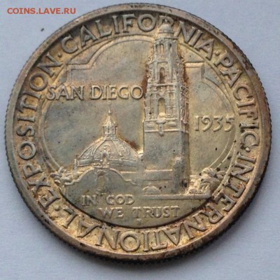 50 Центов "Half Dollar" США SAN DIEGO 1935 Оценка - 4477046132_1