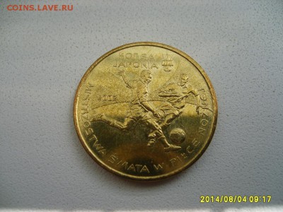ПОЛЬША,2 злотых 2002г(футбол,Корея-Япония)!до 5.08.2014 - S6001398.JPG