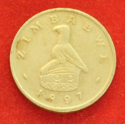 С рубля ЗИМБАБВЕ 2 доллара 1997г. БРОНЕНОСЕЦ до 10.08.14г. - IMG_3134.JPG