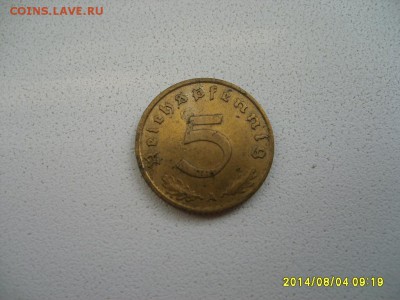ГЕРМАНИЯ,5 пфеннигов 1938 А (хорошие)!до 5.08.2014 - S6001412.JPG