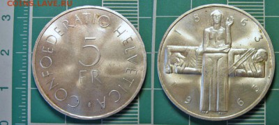 Серебряные иностранные монеты - 5 франков 1963