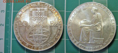 Серебряные иностранные монеты - 20 эскудо 1953