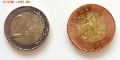 БМ 2 евро 2010 Германия, Бремен; 50 крон 2009 Чехия до 12.08 - 1