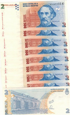 Аргентина 2 песо 2010 (10шт) до 11.08.14 в 22.00мск (9037) - Изображение 004