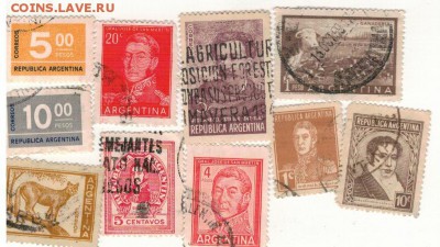 Марки Аргентины (10шт) до 11.08.14 в 22.00мск (9214) - 2-ар