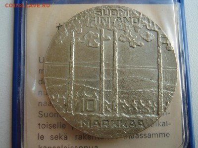 Финляндия: Ag-500 10 марок 1978 UNC в папочке до 11.08 22 - Финляндия 10 марок 1975-2.JPG