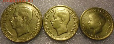 Румыния 20,10,5 лей 1930 - lei 19302