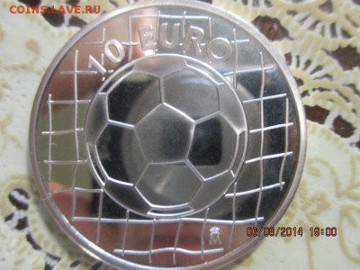 Испания 10 евро 2002 г Футбол, Серебро,Proof - IMG_0534.JPG