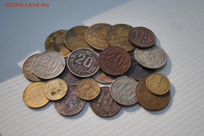 5 копеек 1937 г. + 105 монет до 1961 г - DSC_2344.JPG