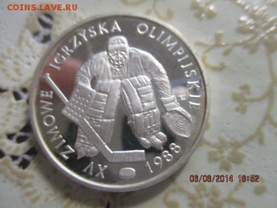 Польша 1000 злотых олимпиада сеул 1987 Серебро,proof - IMG_0524.JPG