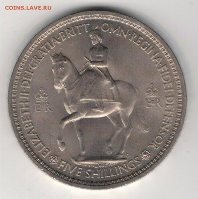 Великобритания крона 1953 до 11.08.14 в 22.00мск (9408) - 4-вел53а