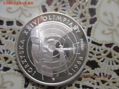 Польша 1000 злотых олимпиада сеул 1987 Серебро,proof Probe - IMG_0510.JPG