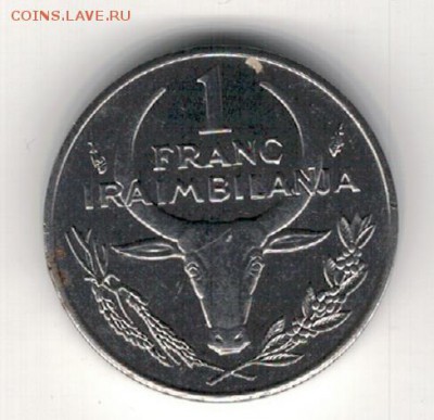 Мадагаскар франк 1993 до 11.08.14 в 22.00мск (8971) - 4-мад1ф1