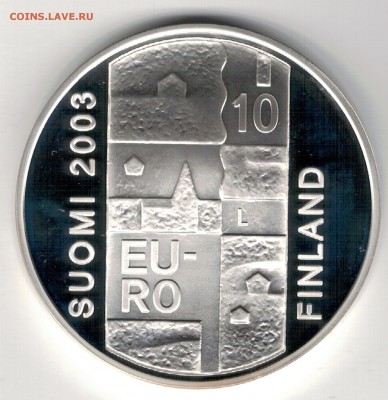 Ag Финляндия 10€ 2003 Чюдениус до 11.08.14 в 22.00мск (9478) - 5-фин03а