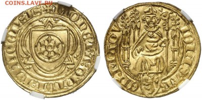 Нассау , Иоганн II , 1397 - 1419 гг . Гольдгульден - image03532