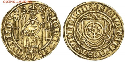 Нассау , Иоганн II , 1397 - 1419 гг . Гольдгульден - image03534