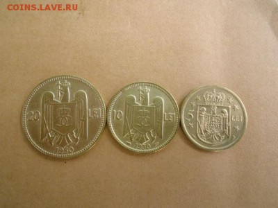 Румыния 20,10,5 лей 1930 - CIMG2738.JPG
