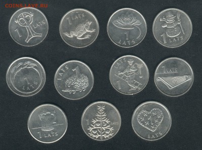 Иностранные монеты - Латвия. Поштучно и по фиксу - Latvia1
