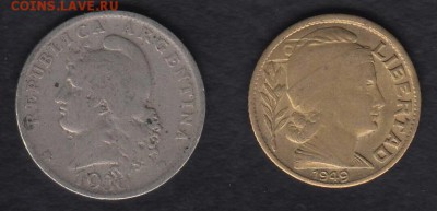Аргентина 10 цент. 1949 и 20 цент. 1930 до 08.08.2014 22-00 - 444