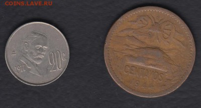 Мексика 20 центаво 1944 и 1977 до 08.08.2014 22-00 - 333