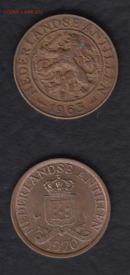 Нидерландские Антиллы 1 цент 1963 и 1970 до 08.08.2014 22-00 - 444