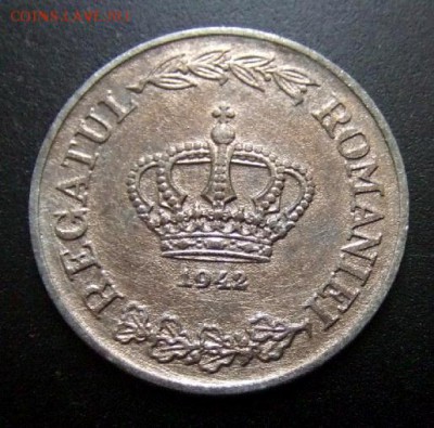 с 1 руб. РУМЫНИЯ 5 лей (1942) цинк UNC до 11.08 (22.00) - Румыния 5 лей (1942) цинк  А