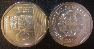 Иностранные Биметалл, Спорт, 25 р, Наборы МНОГО МНОГО!!! - Перу 1 соль 2014 год.JPG