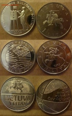 Иностранные Биметалл, Спорт, 25 р, Наборы МНОГО МНОГО!!! - Литва 1 лит Вильнюс, Грюнвальд, Баскетбол