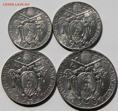 Ватикан. Набор 1941 год. (20,50 чентезимо,1 и 2 лиры) - 8