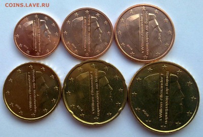 Нидерланды набор евроцентов 2014 Виллем-Алексан 12.08 22.00 - 070820149526