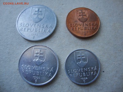 Подборка монет Словакии 1993-2005 до 22:00 11.08. - Словакия4