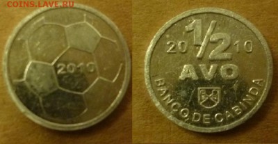 Иностранные Биметалл, Спорт, 25 р, Наборы МНОГО МНОГО!!! - Кабинда 0,5 аво Футбол 2010.JPG