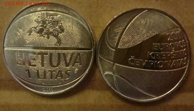 Иностранные Биметалл, Спорт, 25 р, Наборы МНОГО МНОГО!!! - Литва 1 лит Баскетбол 2011