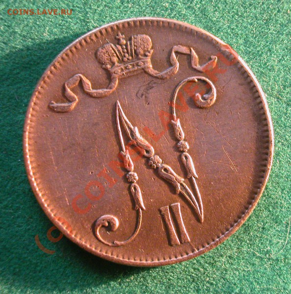 1 марка  Русская Финляндия 1893 г  до  05.04.10  22-00 МСК - 5 пенни 1912г аверс (№2)