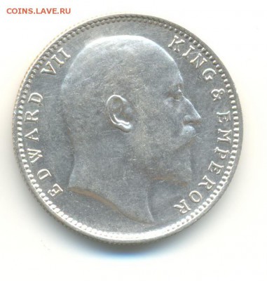 Ag. брит. индия 1 рупия 1904. XF . до 12.08 22:00 - 4