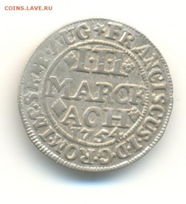 Ag. ахен 3 марки 1754. отличная . до 12.08 22:00 - 24
